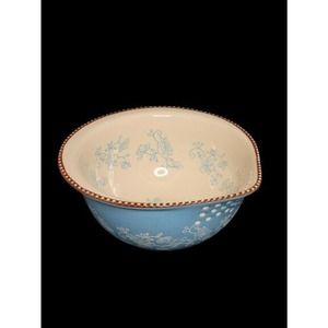 Temptations Blue Floral Lace Strainer Pasta Server